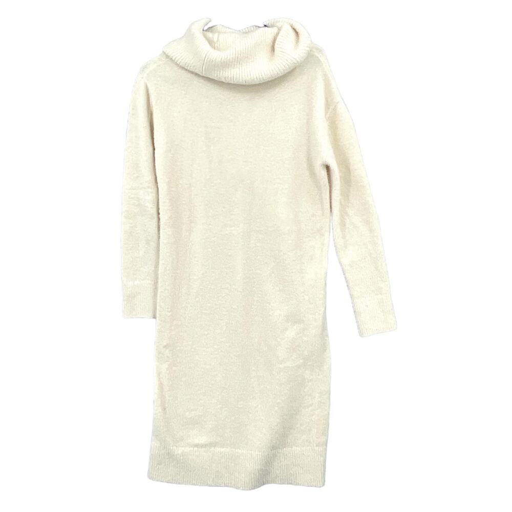Banana Republic off White Turtleneck Eyelash sweater dress Size Small NWT